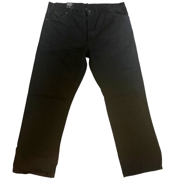 Dickies Work Jean Regular Fit Straight Leg Denim Pant Sz: 42 Cotton Black - NEW - Picture 1 of 15